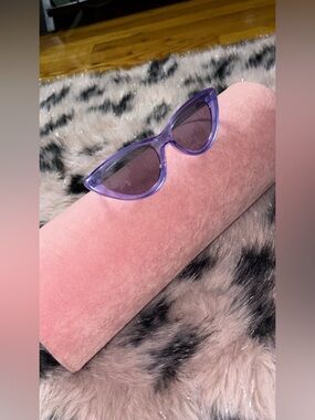 Purple Cat-Eye round frame Sunglasses - Stylish Women’s Accessory